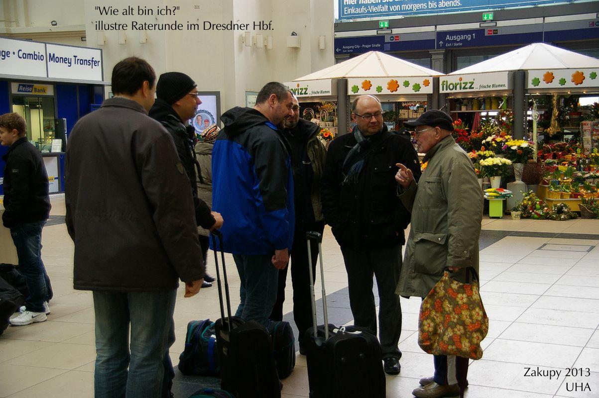 gemeinsamer Start in DD Hbf.